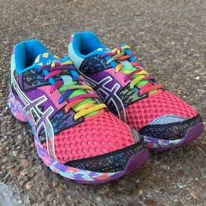 Asics Gel Noosa Tri 8 Womens Shoes Pink Multicolor Running Sneakers Size 7.5